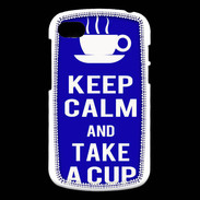 Coque Blackberry Q10 Keep Calm Take a cup Bleu