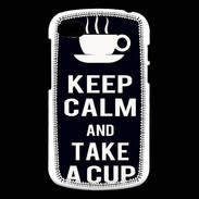 Coque Blackberry Q10 Keep Calm Take a cup Noir