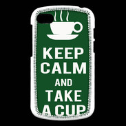 Coque Blackberry Q10 Keep Calm Take a cup Vert
