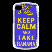 Coque Blackberry Q10 Keep Calm Take Banana Bleu