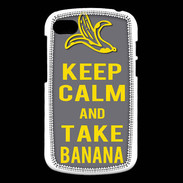 Coque Blackberry Q10 Keep Calm Take Banana Gris