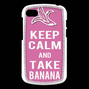 Coque Blackberry Q10 Keep Calm Take Banana Rose