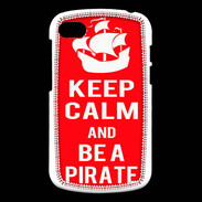 Coque Blackberry Q10 Keep Calm Be a Pirate Rouge