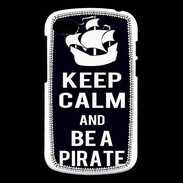 Coque Blackberry Q10 Keep Calm Be a Pirate Noir