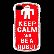 Coque Blackberry Q10 Keep Calm Be a Robot Rouge