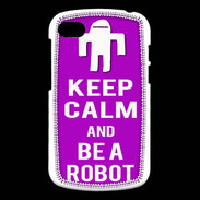 Coque Blackberry Q10 Keep Calm Be a Robot Violet