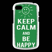 Coque Blackberry Q10 Keep Calm Be Happy Vert