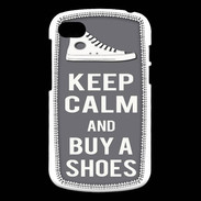Coque Blackberry Q10 Keep Calm Buy Shoes Gris