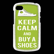 Coque Blackberry Q10 Keep Calm Buy Shoes Vert Pomme