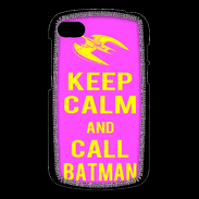 Coque Blackberry Q10 Keep Calm Call Batman Rose