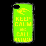 Coque Blackberry Q10 Keep Calm Call Batman Vert pomme