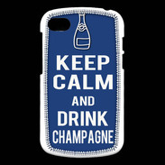 Coque Blackberry Q10 Keep Calm Drink Champagne Bleu