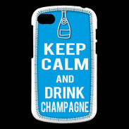 Coque Blackberry Q10 Keep Calm Drink champagne Cyan