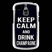 Coque Blackberry Q10 Keep Calm Drink champagne Noir