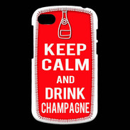 Coque Blackberry Q10 Keep Calm Drink champagne Rouge