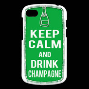 Coque Blackberry Q10 Keep Calm Drink champagne Vert