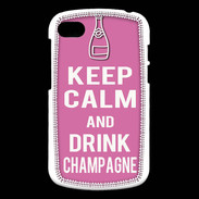 Coque Blackberry Q10 Keep Calm Drink champagne Rose