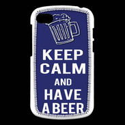 Coque Blackberry Q10 Keep Calm Have a beer Bleu
