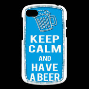 Coque Blackberry Q10 Keep Calm Have a beer Cyan