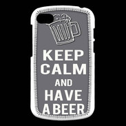 Coque Blackberry Q10 Keep Calm Have a beer Gris