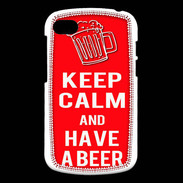 Coque Blackberry Q10 Keep Calm Have a beer Rouge