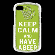 Coque Blackberry Q10 Keep Calm Have a beer Vert pomme