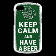 Coque Blackberry Q10 Keep Calm Have a beer Vert