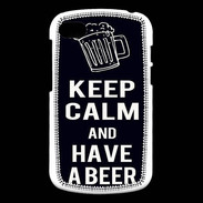 Coque Blackberry Q10 Keep Calm Have a beer Noir