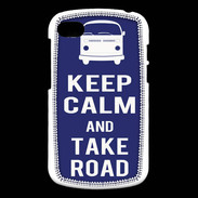 Coque Blackberry Q10 Keep Calm Take road Bleu