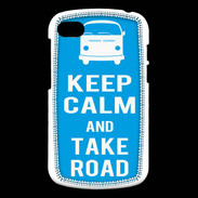 Coque Blackberry Q10 Keep Calm Take Road Cyan