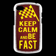 Coque Blackberry Q10 Keep Calm and Be Fast Rouge