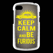 Coque Blackberry Q10 Keep Calm and Be Furious Gris
