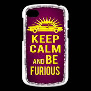 Coque Blackberry Q10 Keep Calm and Be Furious Rose