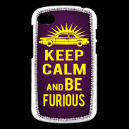 Coque Blackberry Q10 Keep Calm and Be Furious Violet