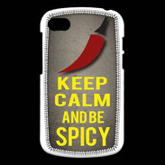 Coque Blackberry Q10 Keep Calm and Be Spicy Gris