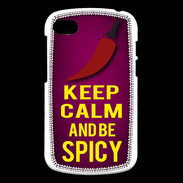 Coque Blackberry Q10 Keep Calm and Be Spicy Rose