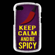 Coque Blackberry Q10 Keep Calm and Be Spicy Violet