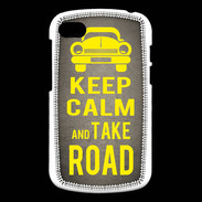 Coque Blackberry Q10 Keep Calm and Take o road 2 Gris