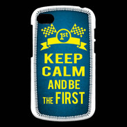 Coque Blackberry Q10 Keep Calm and Be the First Bleu