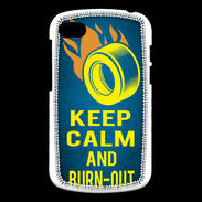 Coque Blackberry Q10 Keep Calm and Burn Out Bleu