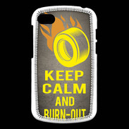 Coque Blackberry Q10 Keep Calm and Burn Out Gris