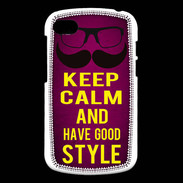 Coque Blackberry Q10 Keep Calm and Have a good Style Rose