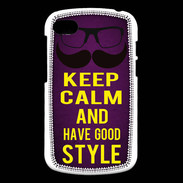 Coque Blackberry Q10 Keep Calm and Have a good Style Violet