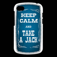 Coque Blackberry Q10 Keep Calm and Take Jack Bleu