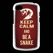 Coque Blackberry Q10 Keep Calm and Be a Snake Rouge