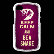 Coque Blackberry Q10 Keep Calm and Be a Snake Rose