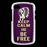 Coque Blackberry Q10 Keep Calm and Be Free Violet