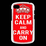 Coque Blackberry Q10 Keep Calm and Carry on Rouge