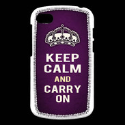 Coque Blackberry Q10 Keep Calm and Carry on Violet