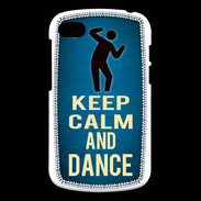 Coque Blackberry Q10 Keep Calm and Dance Bleu